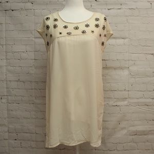 Cream Colored Sheer Dress